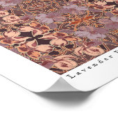 Poster Lavender Pansies Art original par Linda Becker (Coin)