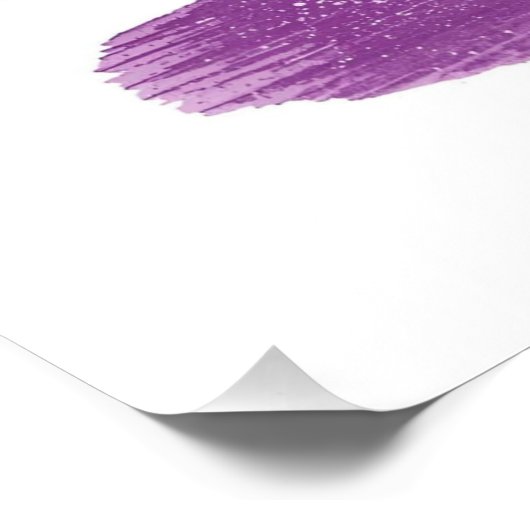 Poster Lavender Watercolor Brush Palette – Aesthetic Post (Coin)