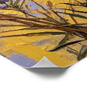 Poster Lavender Wildflowers on Golden Textured Background (Coin)