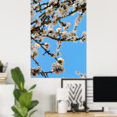 Poster L'avènement du printemps : Les fleurs blanches con (Bureau à domicile)
