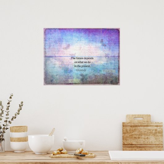 Poster L'avenir dépend de ce que nous faisons dans le pré (Cuisine)