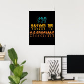Poster L'avenir est accessible ASL Sign Language (Bureau à domicile)