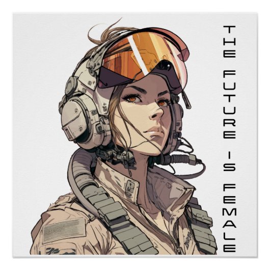 Poster L'avenir est féminin, égalité des droits, Art Fémi (Devant)