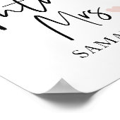 Poster L'avenir Mme et votre nom | Cadeau de beauté moder (Coin)