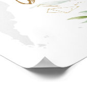 Poster L'aventure Attend, Baby Shower de Fiançailles, Ban (Coin)