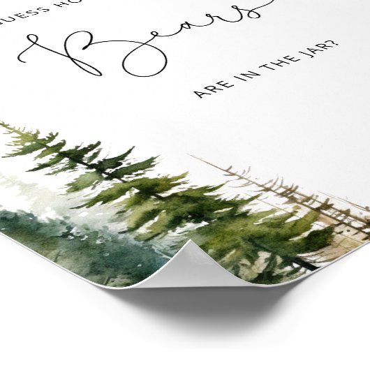 Poster L'aventure attend de deviner combien d'ours dans l (Coin)