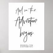 Poster L'aventure commence donc l'Affiche de bienvenue (Devant)