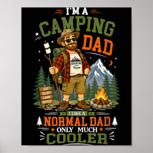 Poster L'aventure de papa camping est une thérapie père c