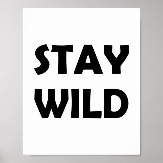 Poster L'aventure sauvage | Restez gras et libre (Devant)