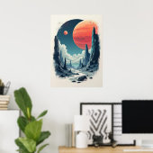 Poster L'aventure universelle : L'Art spatial captivant p (Bureau à domicile)