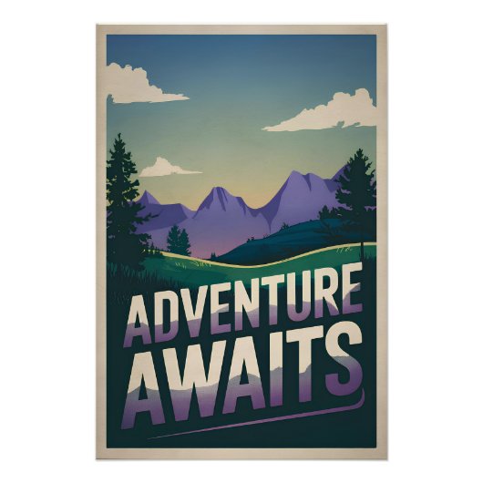 Poster L'aventure vous attend (Devant)