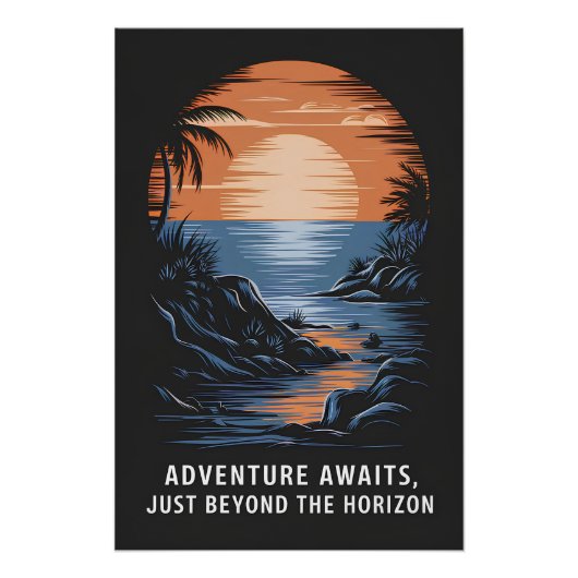 Poster L'aventure vous attend, au-delà de l'horizon (Devant)