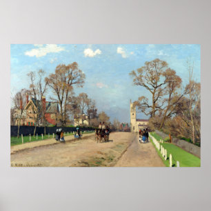 Poster L'Avenue, Sydenham Camille Pissarro