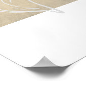 Poster Laver à la chaux florale neutre moderne (Coin)