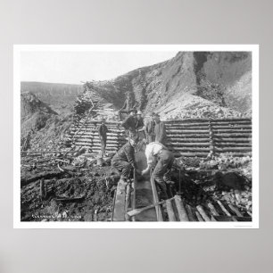 Poster Laver De L'Or En Alaska 1916