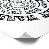 Poster Laver Plier sec Répéter le panneau de la salle de (Coin)