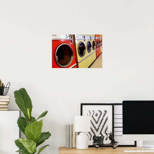 Poster laverie (Bureau à domicile)