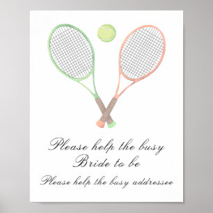 Poster laverie de mariage sportive - aider la mariée occu
