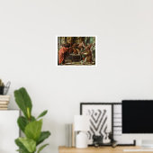 Poster L'Aveugle d'Elymas (dessin pour la Sixtine Ch (Bureau à domicile)