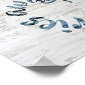 Poster Lavez Vos Inquiétudes Sur Le Signe Rustique (Coin)