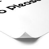 Poster Lavez Vos Plats Blanc (Coin)