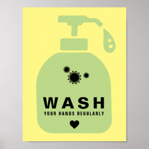 Poster Lavez-vous les mains