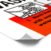 Poster Lavez-vous les mains (Coin)