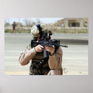 Poster L'aviateur de l'Armée de l'Air d'USA conduit la