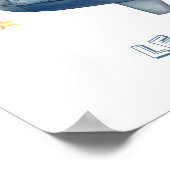 Poster L'avion du petit astronaute sur mesure (Coin)