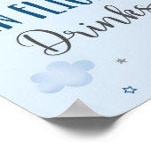 Poster L'Avion Éclate Des Nuages Dans Les Boissons De Vol (Coin)