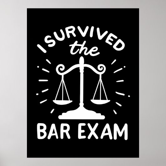 Poster L'Avocat A Survécu À L'Examen Bar (Devant)