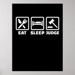 Poster L'avocat Mange Sleep Juge