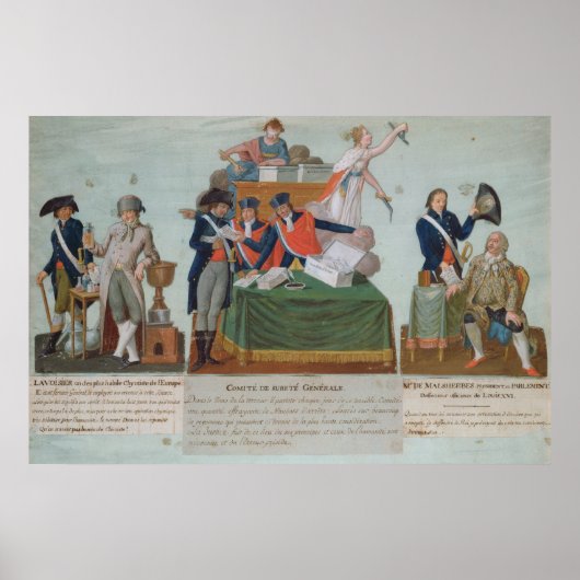 Poster Lavoisier, Comite de Surete Generale (Devant)