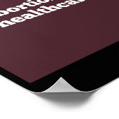 Poster l'avortement est la santé roe v wade reproduction (Coin)