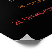 Poster Law Attraction Black Emotion Guidance Scale (Coin)