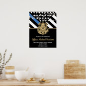 Poster Law Enforcement Officer Police Graduation Welcome (Cuisine)