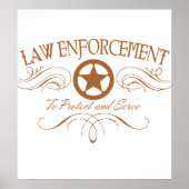 Poster Law Enforcement Western (Devant)