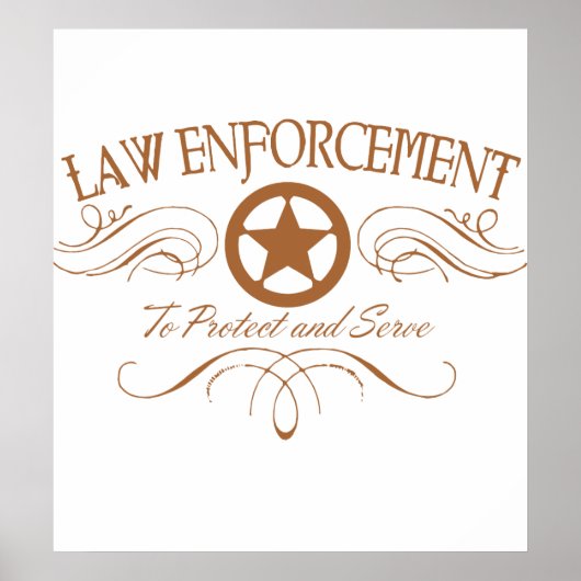 Poster Law Enforcement Western (Devant)