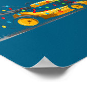 Poster Lawn Mower Christmas Graphics Lights Lover Mowing  (Coin)