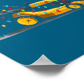 Poster Lawn Mower Christmas Graphics Lights Lover Mowing (Coin)