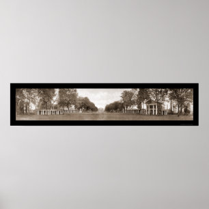 Poster Lawn University of Virginia Huge Photo 1911