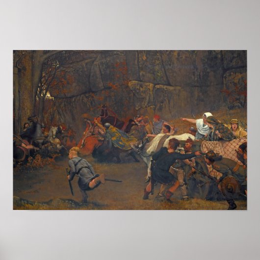 Poster Lawrence Alma-Tadema - Gunthram Bose Et Ses (Devant)