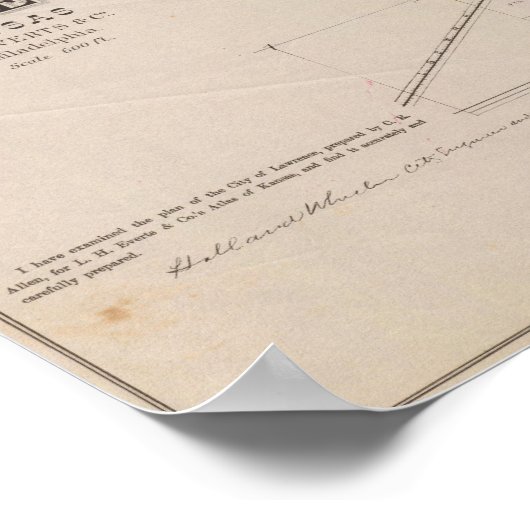 Poster Lawrence, Kansas (Coin)