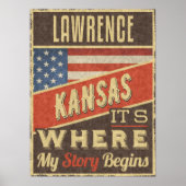 Poster Lawrence Kansas (Devant)