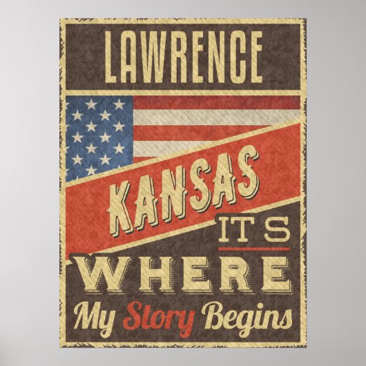 Poster Lawrence Kansas (Devant)