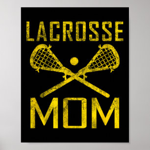Poster Lax Maman Lacrosse Maman Joueuse Favorite Fête des