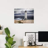 Poster Laxe Lighthouse | Galicia, Spain (Bureau à domicile)