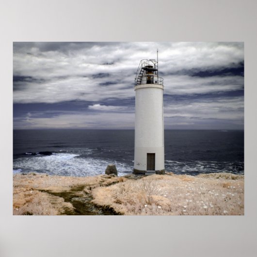 Poster Laxe Lighthouse | Galicia, Spain (Devant)