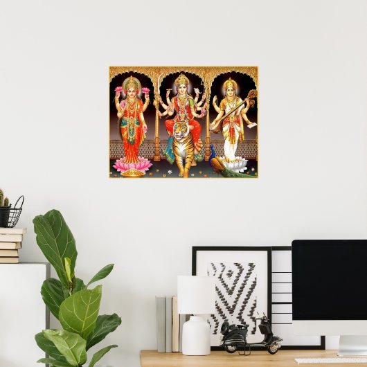 Poster Laxmi Durga Saraswati (Bureau à domicile)