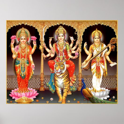 Poster Laxmi Durga Saraswati (Devant)